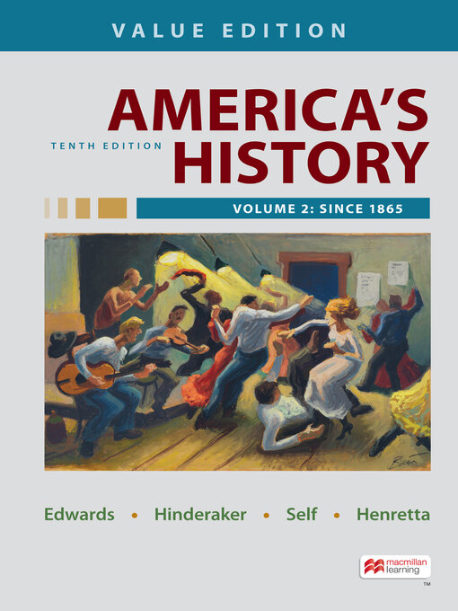 Title details for America's History, Value Edition, Volume 2 by Rebecca Edwards - Wait list